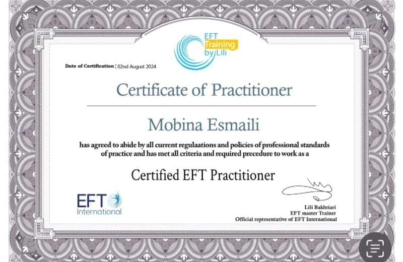تاییدیه EFT Practitioner
